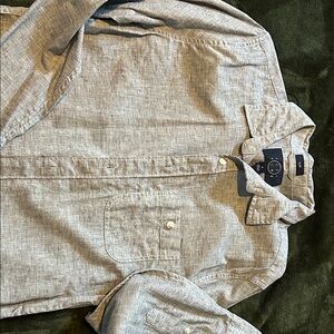 Classic Light Gray Men's Button Down Shirt